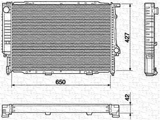 MAGNETI MARELLI Radiators, Motora dzesēšanas sistēma 350213434000